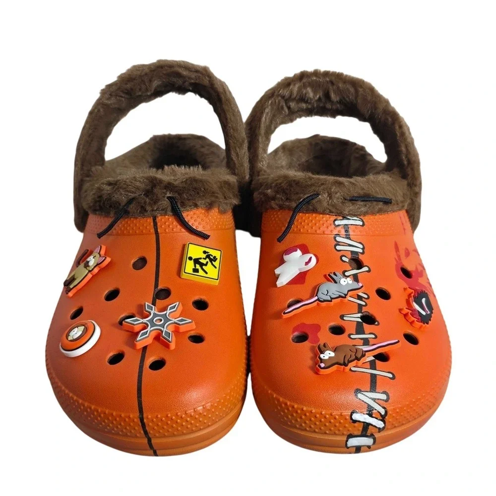 Crocs‎ South Park Kenny Classic Lined Clogs Men's Size 11 Orange 211499-90H NWT